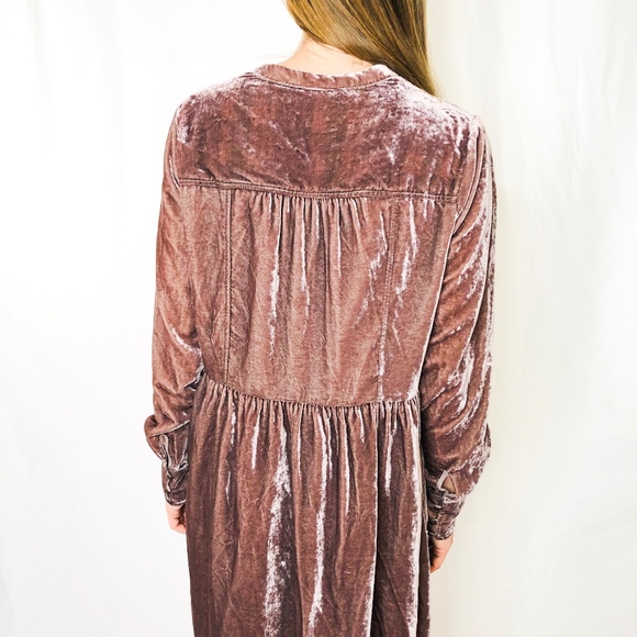 Holding Horses Anthropologie Velvet Dress M 0308 - Picture 3 of 7